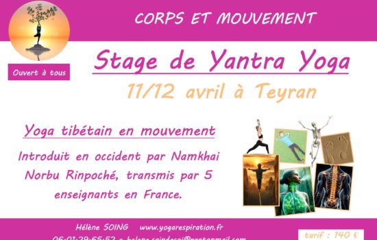 20260112 - stage yantra agonac Teyran 11 et 12 avril 2026